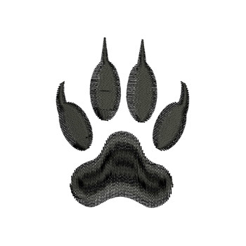 Bear Paw Embroidery Design