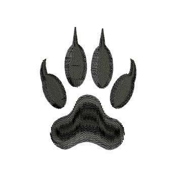 Bear Paw Embroidery Design