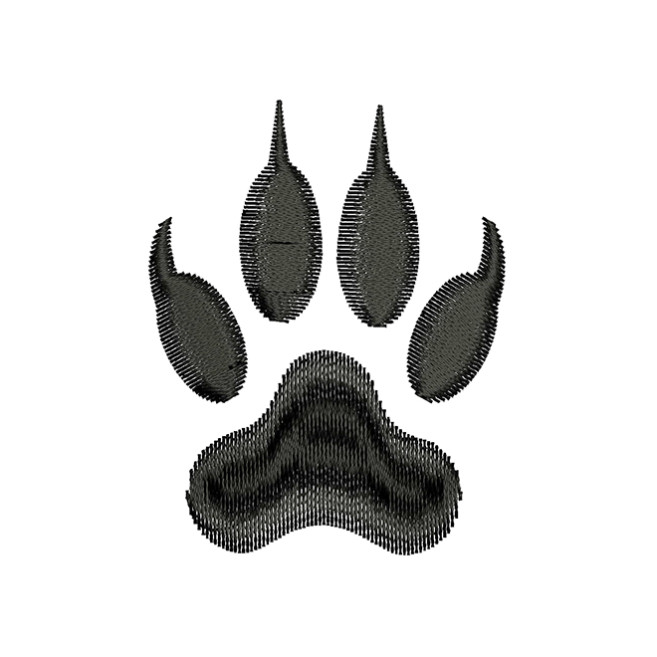 Bear Paw Embroidery Design