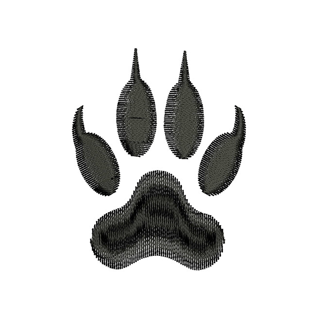 Bear Paw Embroidery Design
