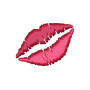 Lips Embroidery Design