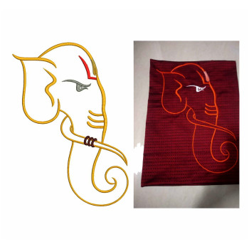 Lord Ganesha Embroidery Design