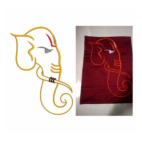 Lord Ganesha Embroidery Design