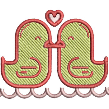 Love Birds Embroidery Design