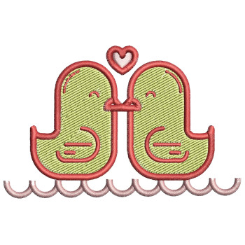 Love Birds Embroidery Design