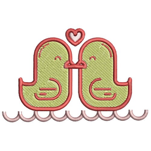 Love Birds Embroidery Design