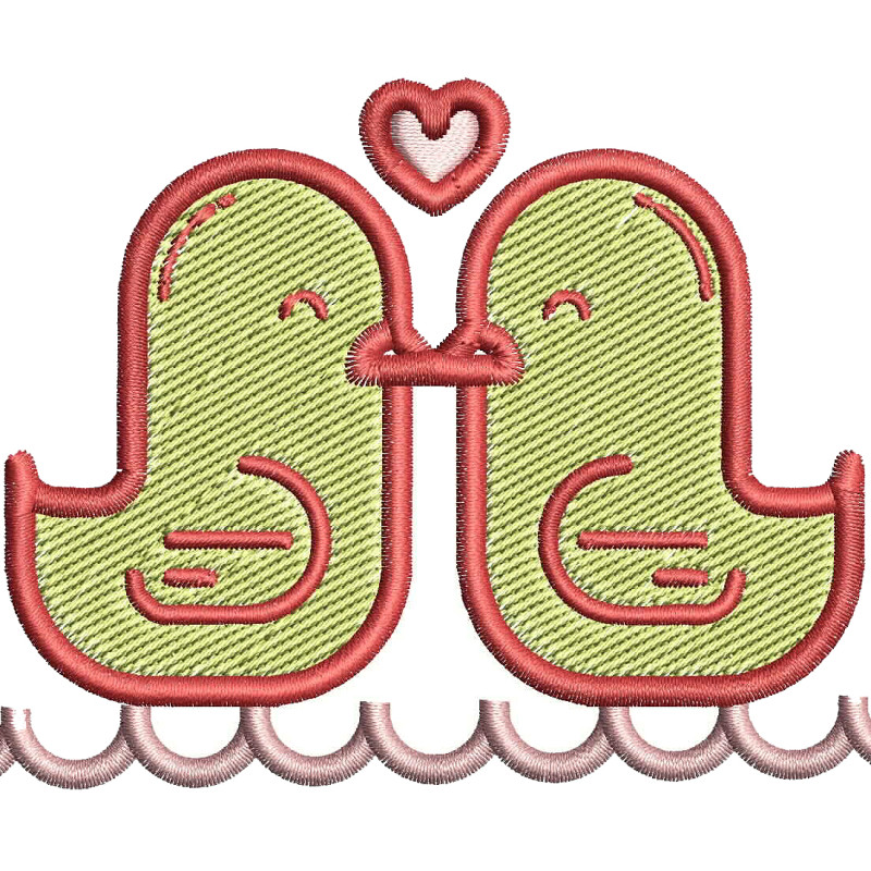Love Birds Embroidery Design