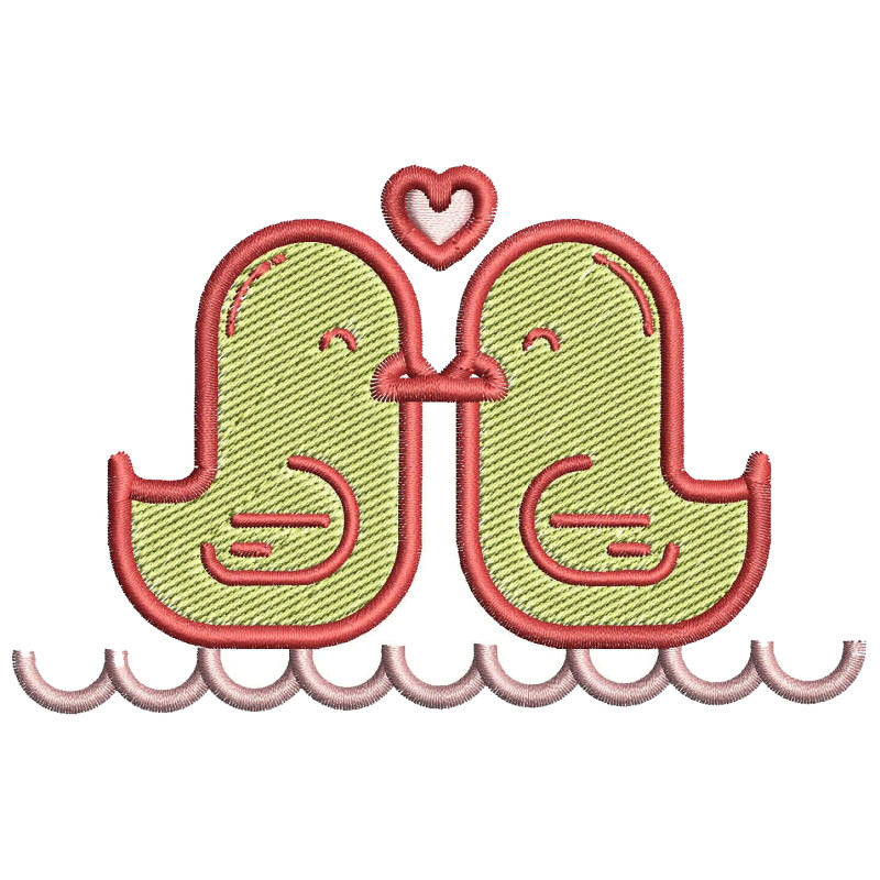 Love Birds Embroidery Design