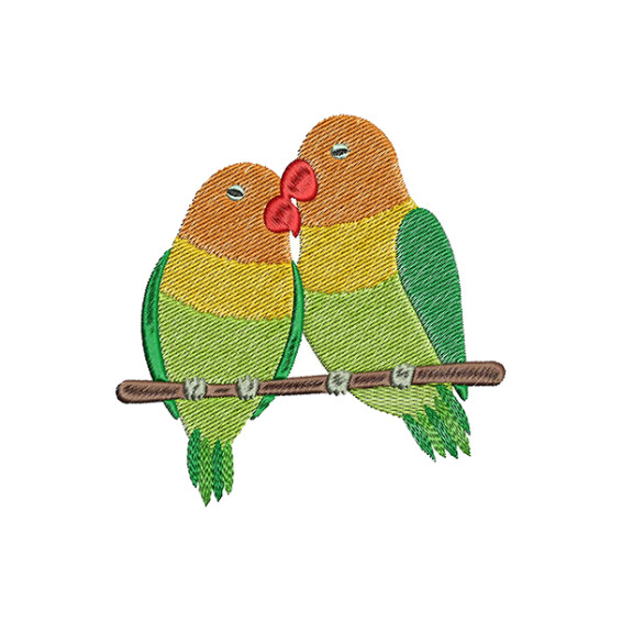Love Birds Embroidery For Kurtis