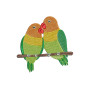 Love Birds Embroidery For Kurtis
