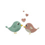 Love Birds Machin Embroidery Design