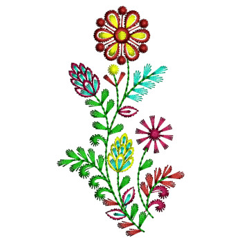 Machine Embroidery Applique Flower