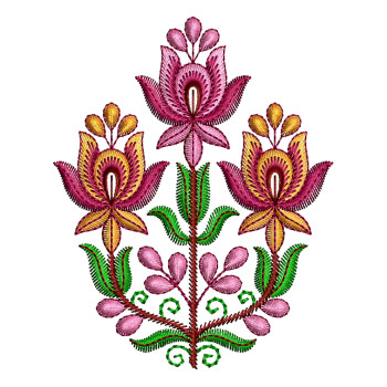 Machine Embroidery Applique Flower Design
