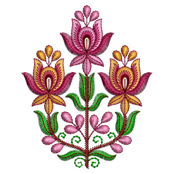 Machine Embroidery Applique Flower Design