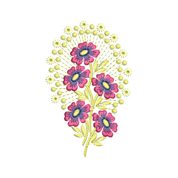 Machine Embroidery Applique Flowers