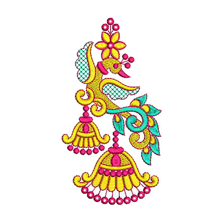 Machine Embroidery Design For Saree Blouse