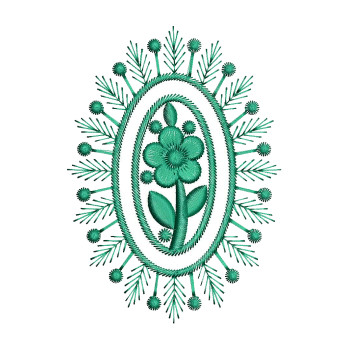 Machine Embroidery Flower Design
