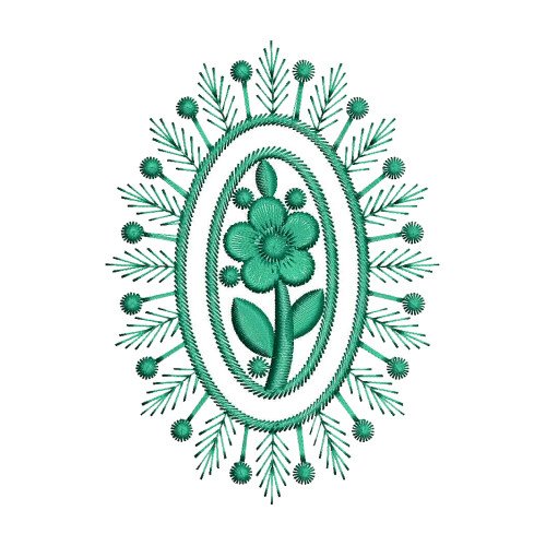 Machine Embroidery Flower Design