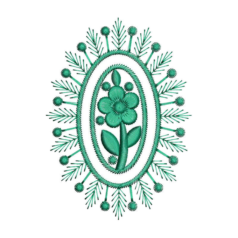 Machine Embroidery Flower Design