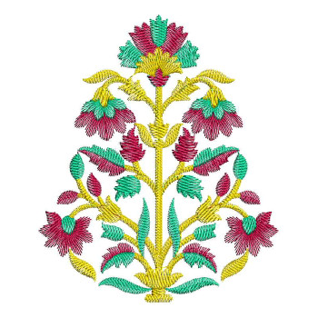 Machine Embroidery Flower Pattern