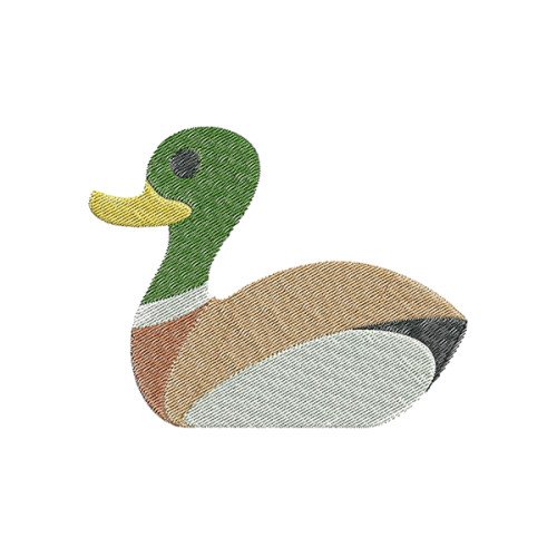 Mallard Duck Embroidery Design