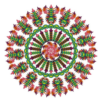 Mandala Applique Embroidery Design