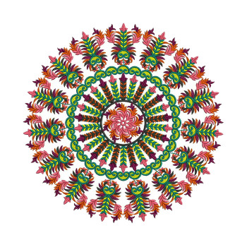 Mandala Applique Embroidery Design