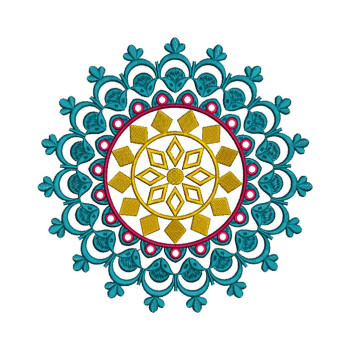 Mandala Art Embroidery Pattern