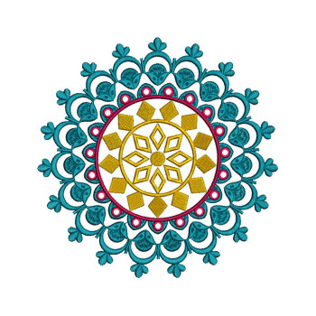 Mandala Art Embroidery Pattern