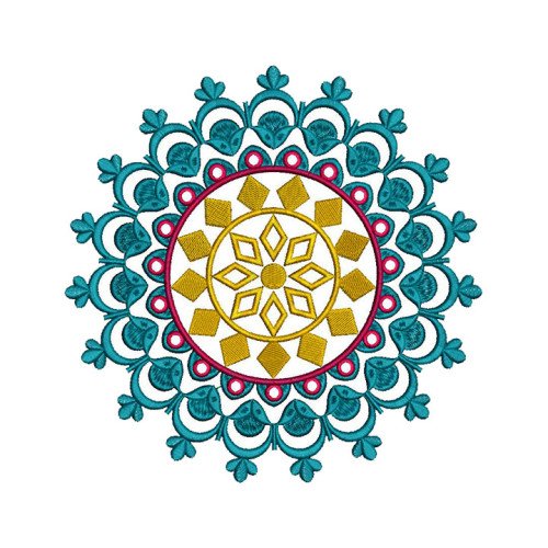 Mandala Art Embroidery Pattern