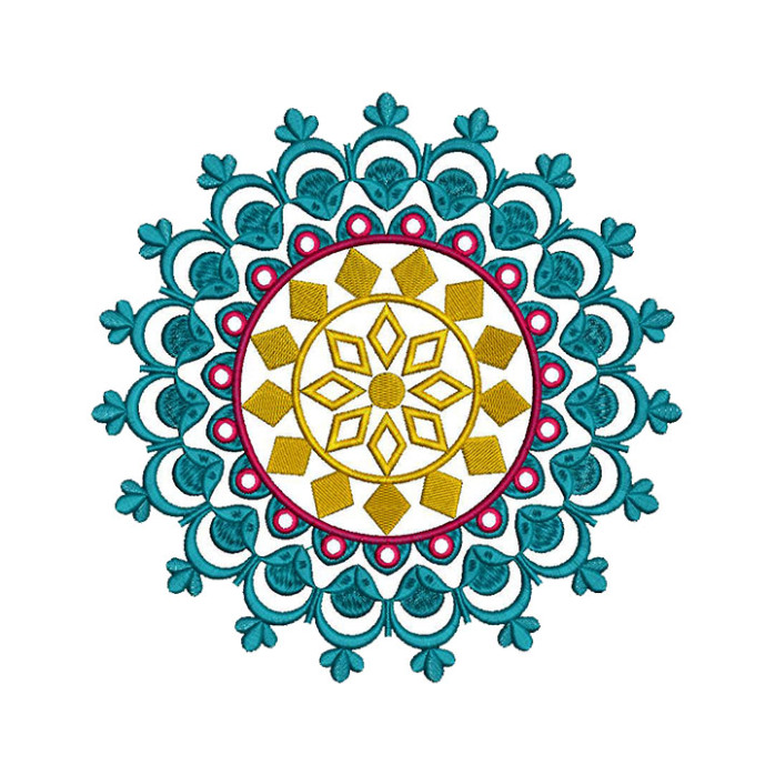 Mandala Art Embroidery Pattern