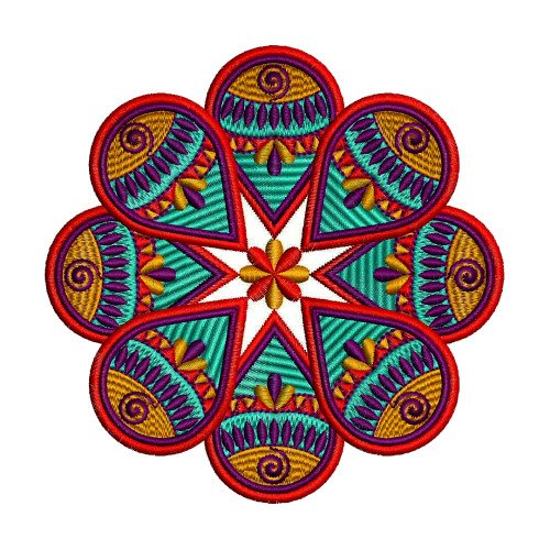 Mandala Art Embroidery Pattern