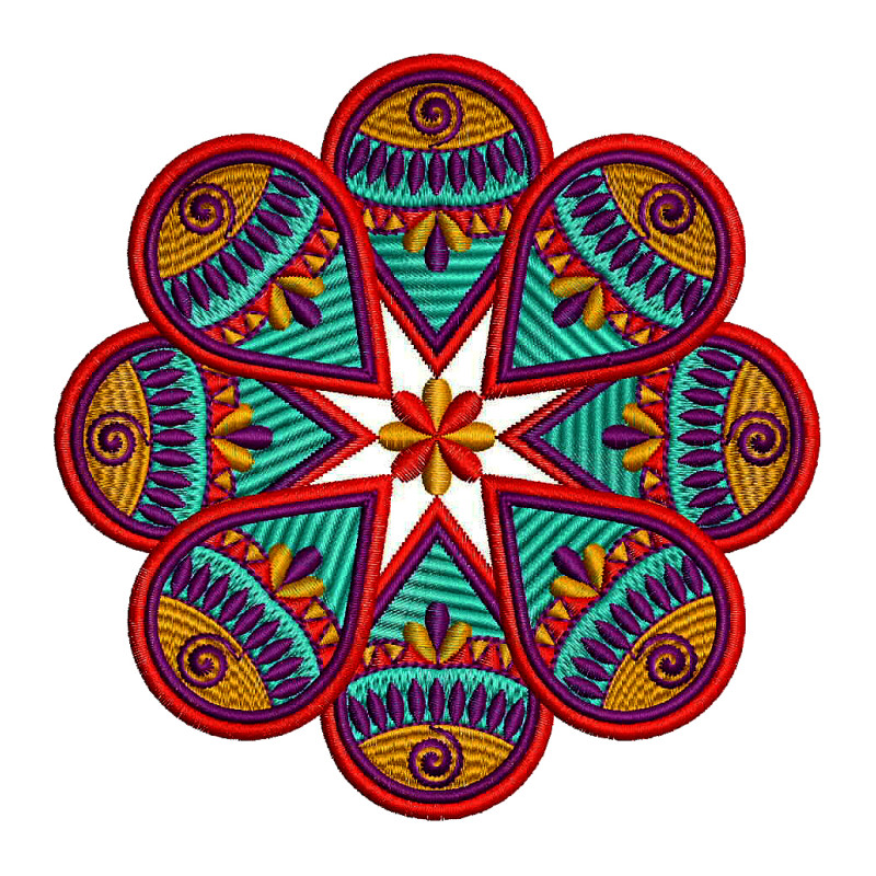 Mandala Art Embroidery Pattern