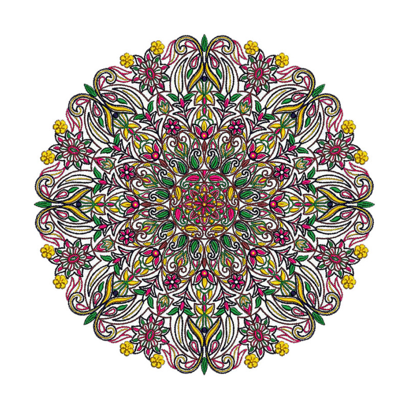 Mandala Circle Embroidery
