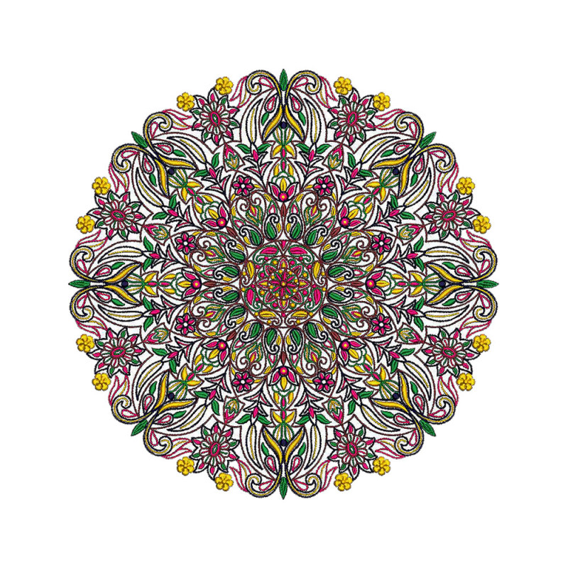 Mandala Circle Embroidery