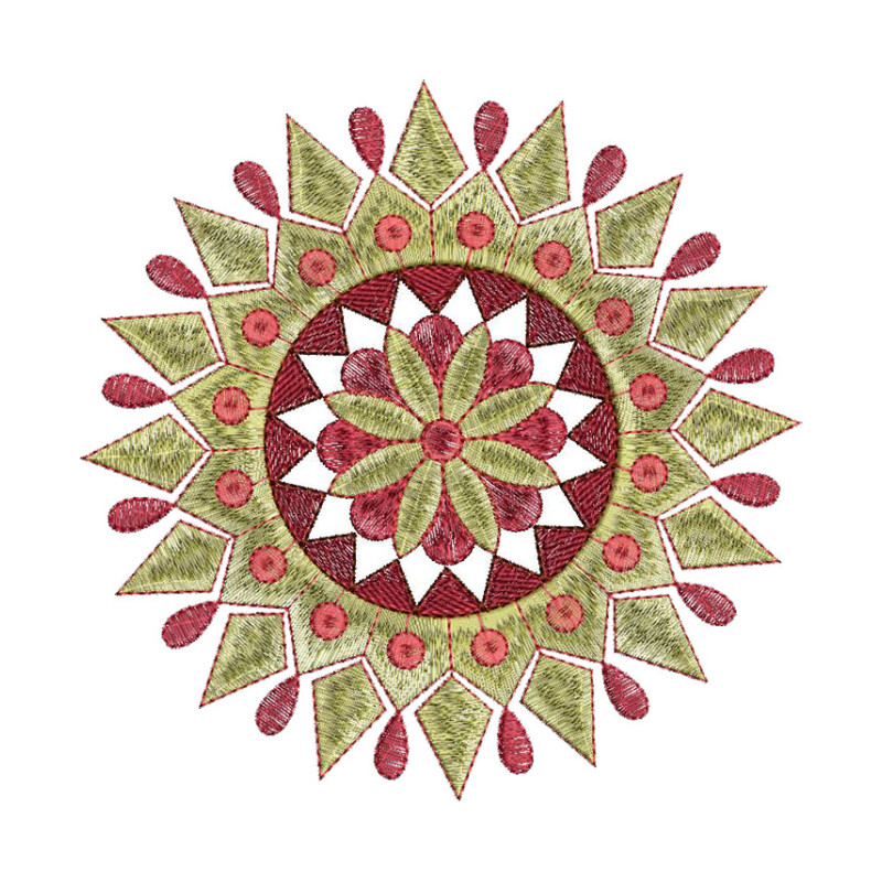 Mandala Machine Embroidery Pattern