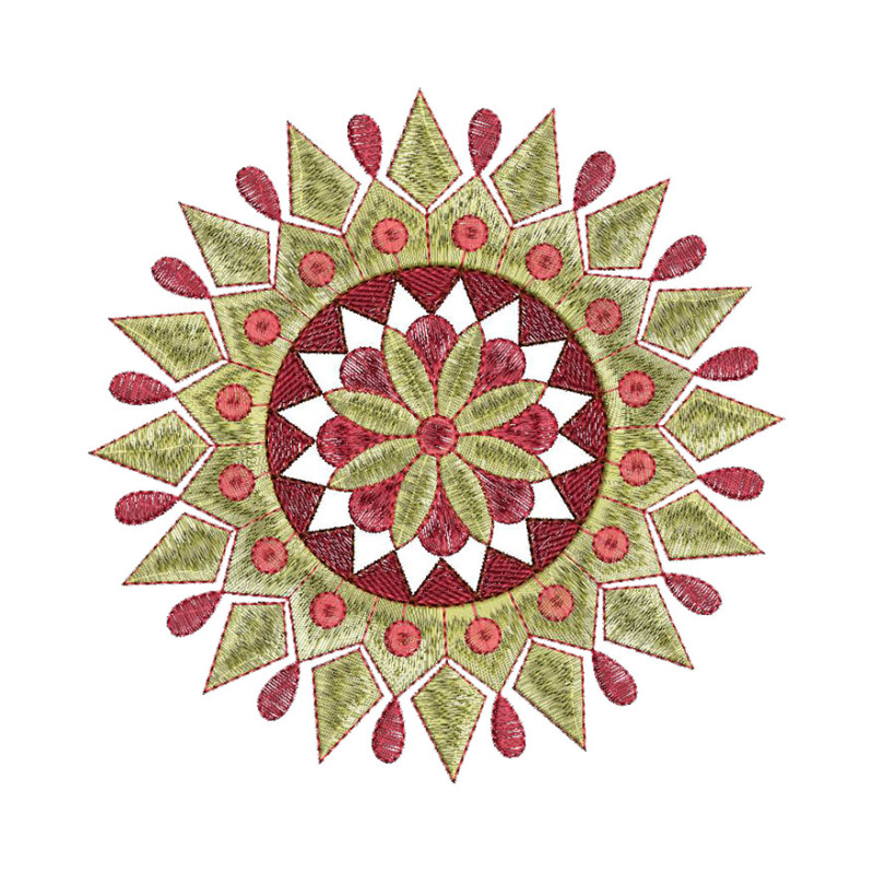 Mandala Machine Embroidery Pattern