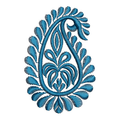 Mango Shape Small Applique Embroidery