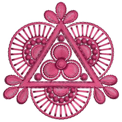 Mask Applique Embroidery Design 25429