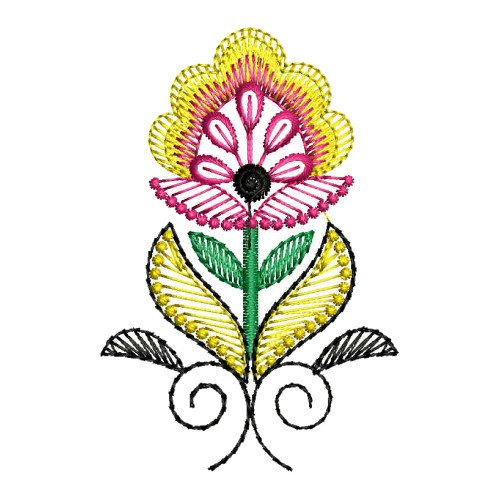 Mexican Flower Embroidery
