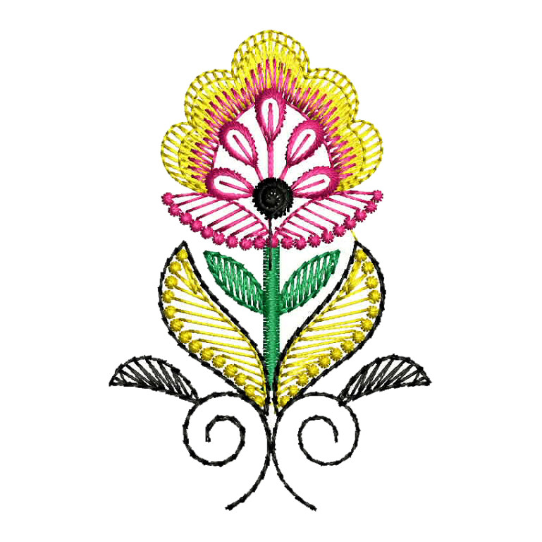 Mexican Flower Embroidery