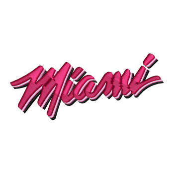 Miami Font Embroidery