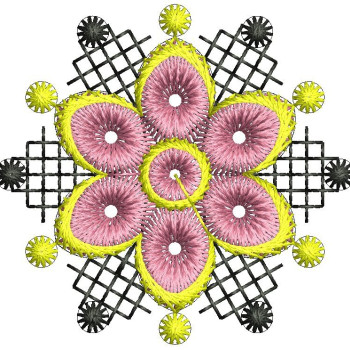 Mini Applique Embroidery Design 26227