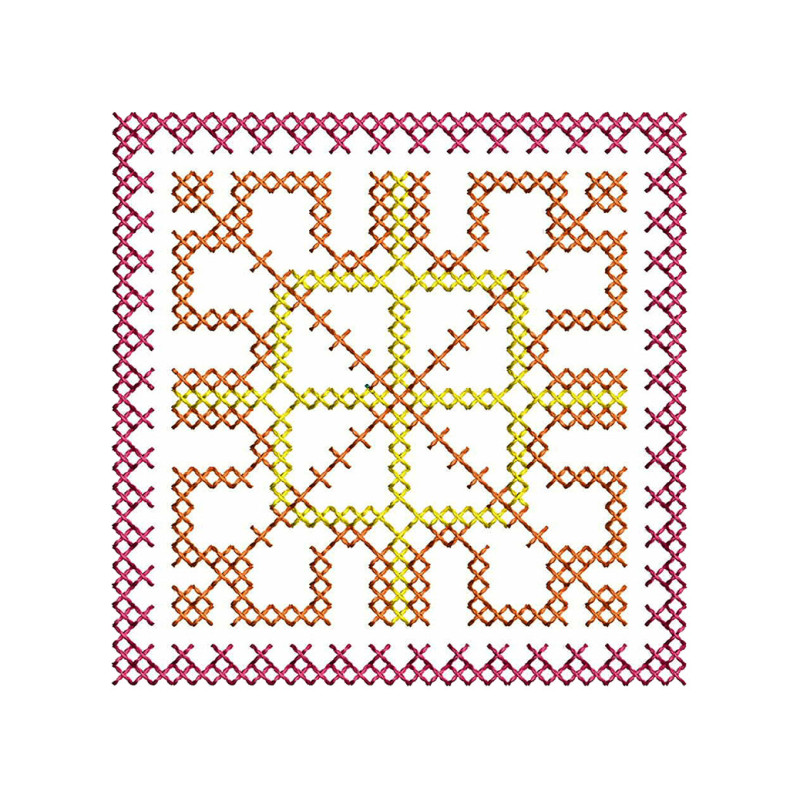 Mini Cross Stitch Embroidery Design