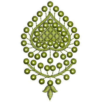 Mirror Applique Embroidery Design 25486