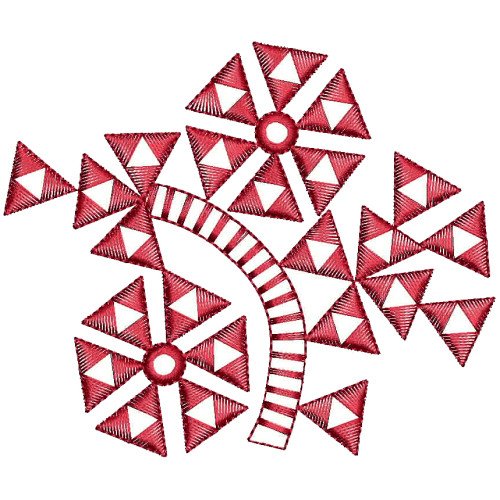 Mirror Work Applique Embroidery Design 25992