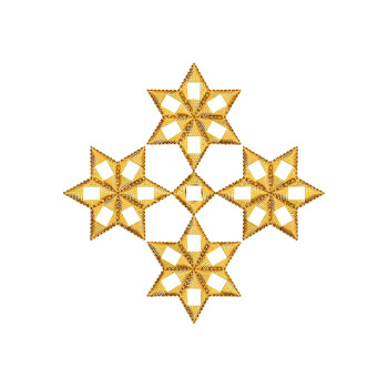 Mirror Work Embroidery Patch