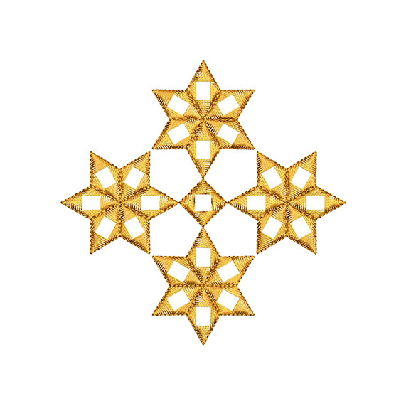 Mirror Work Embroidery Patch