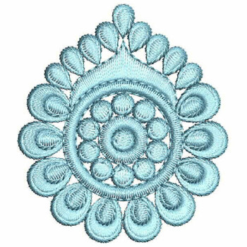 Mirror Work Saree Applique Design 24769