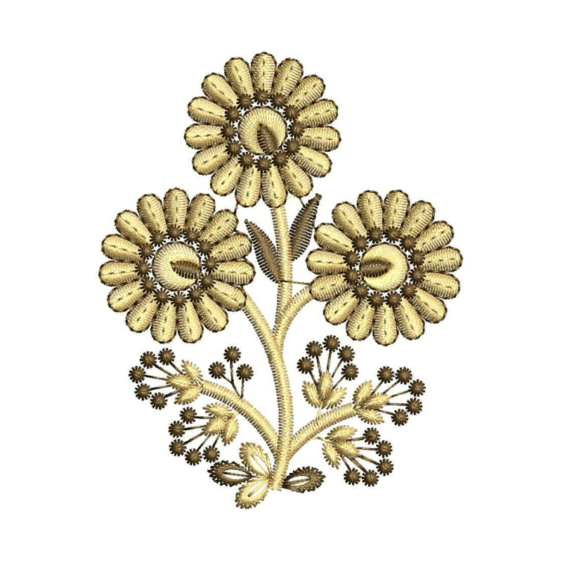 Modern Embroidery Flowers